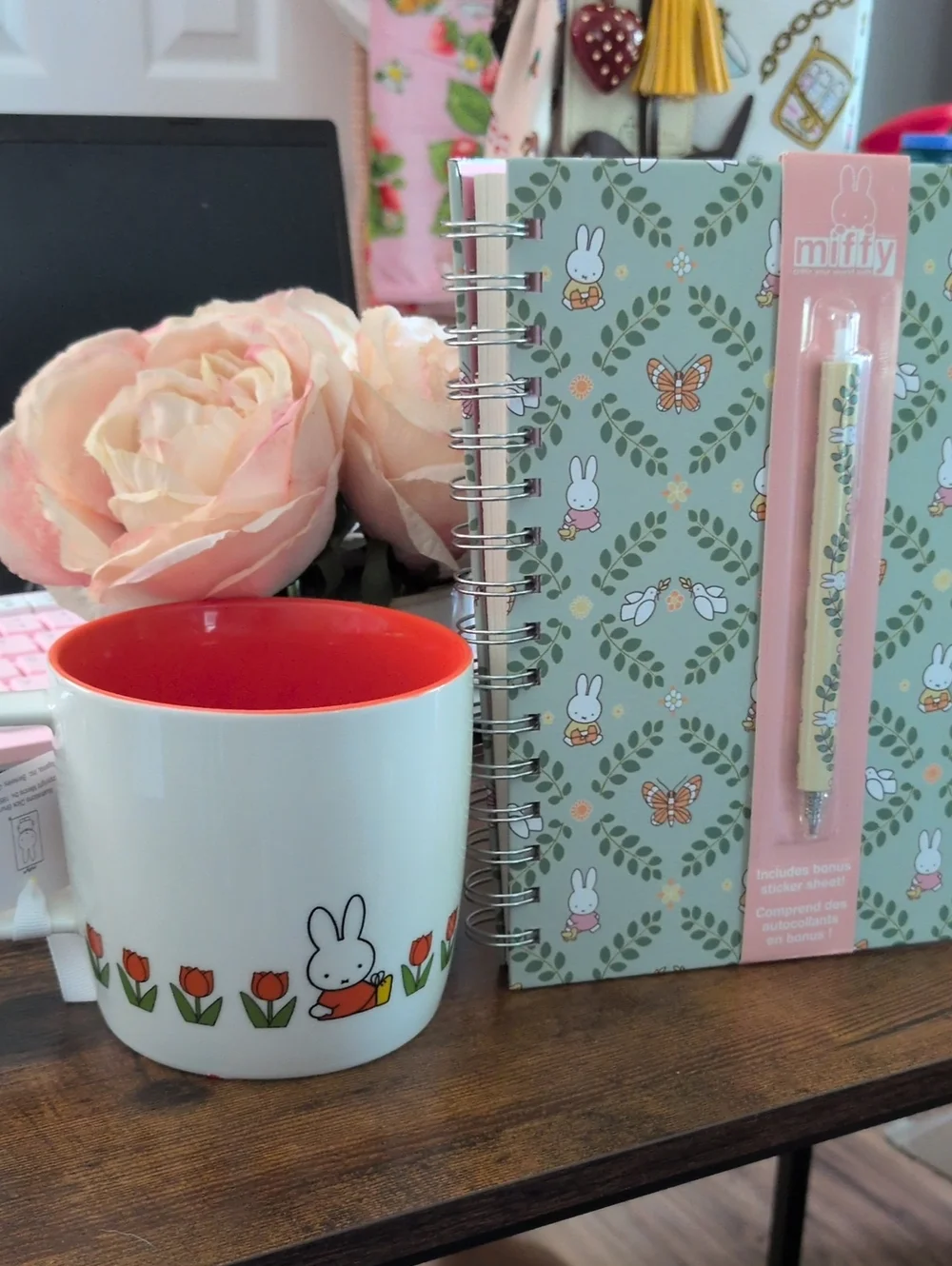MIFFYWhite & Orange Mug with Miffy Journal & Pen Set Bundle